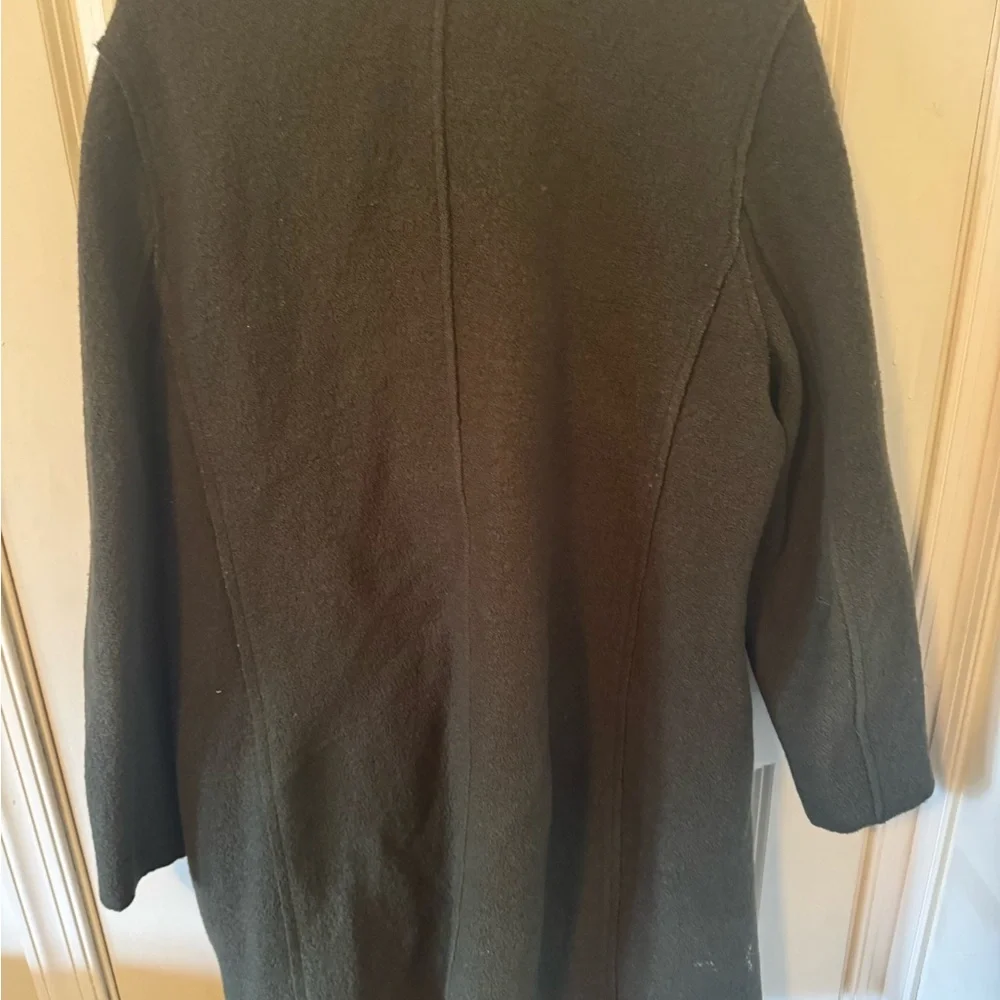 J. Crew Women's Double-Breasted Pea Coat in Dark Green - Picture 3 of 3